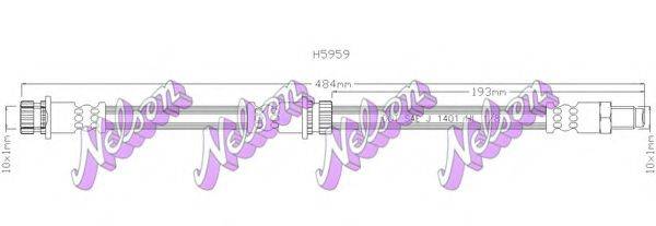 BROVEX-NELSON H5959 Тормозной шланг
