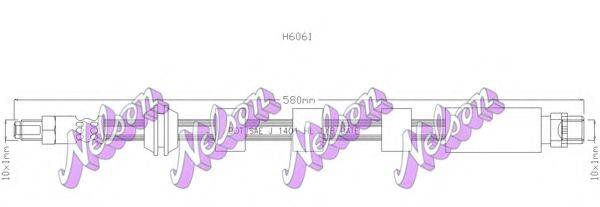 BROVEX-NELSON H6061 Тормозной шланг