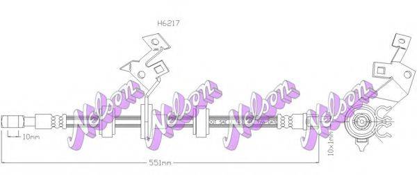 Тормозной шланг BROVEX-NELSON H6217