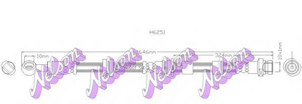BROVEX-NELSON H6251 Тормозной шланг
