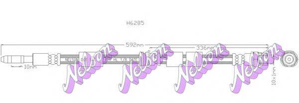 Тормозной шланг BROVEX-NELSON H6285