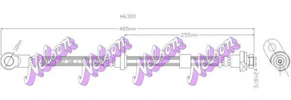 BROVEX-NELSON H6300 Тормозной шланг