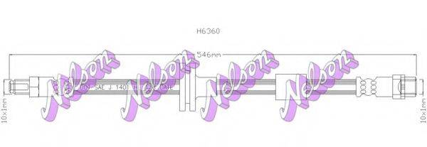 BROVEX-NELSON H6360 Тормозной шланг