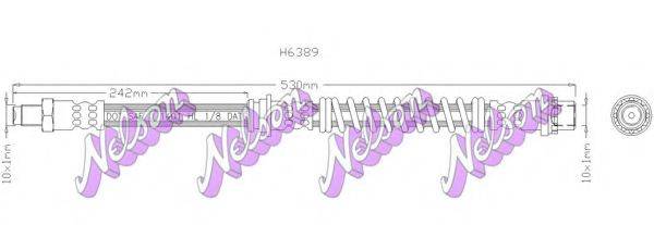 BROVEX-NELSON H6389 Тормозной шланг
