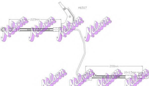 BROVEX-NELSON H6517 Тормозной шланг