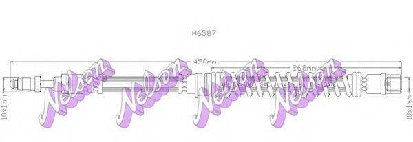 BROVEX-NELSON H6587 Гальмівний шланг