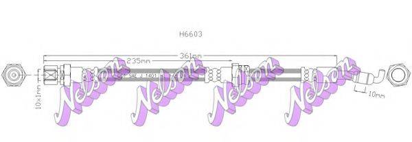 Гальмівний шланг BROVEX-NELSON H6603