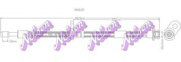Тормозной шланг BROVEX-NELSON H6620