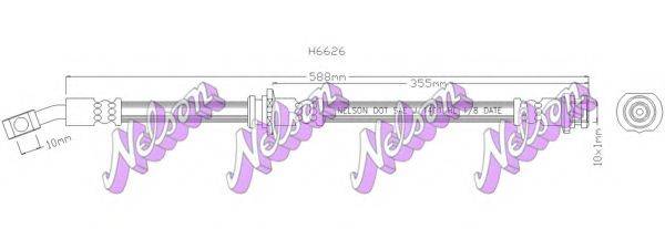 BROVEX-NELSON H6626 Тормозной шланг
