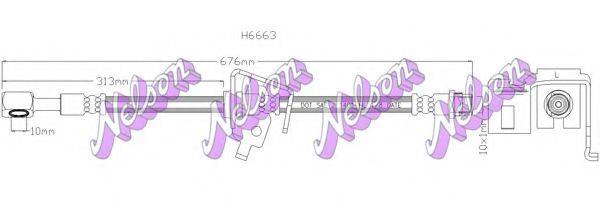 Тормозной шланг BROVEX-NELSON H6663