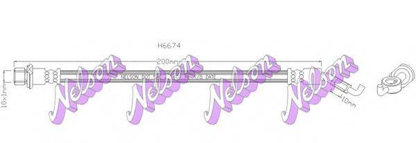 BROVEX-NELSON H6674 Тормозной шланг