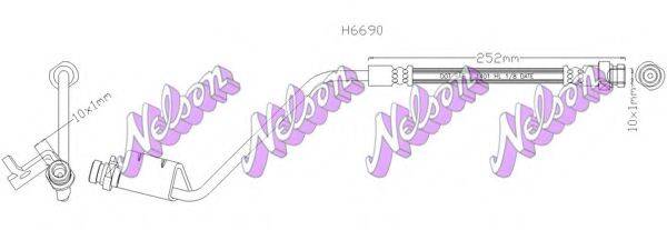 BROVEX-NELSON H6690 Тормозной шланг