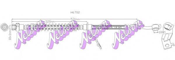 Гальмівний шланг BROVEX-NELSON H6702