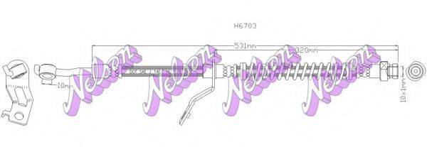 BROVEX-NELSON H6703 Тормозной шланг