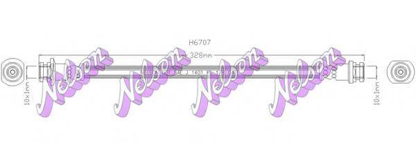 BROVEX-NELSON H6707 Тормозной шланг