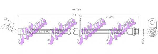 Тормозной шланг BROVEX-NELSON H6728