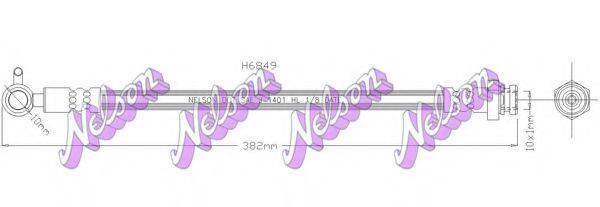 BROVEX-NELSON H6849 Гальмівний шланг