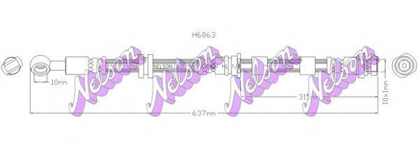 BROVEX-NELSON H6863 Гальмівний шланг
