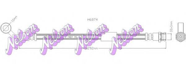 BROVEX-NELSON H6874 Тормозной шланг