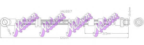 Гальмівний шланг BROVEX-NELSON H6887