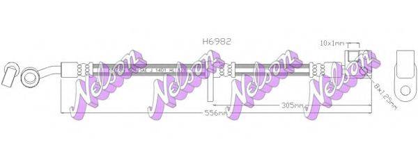 BROVEX-NELSON H6982 Тормозной шланг