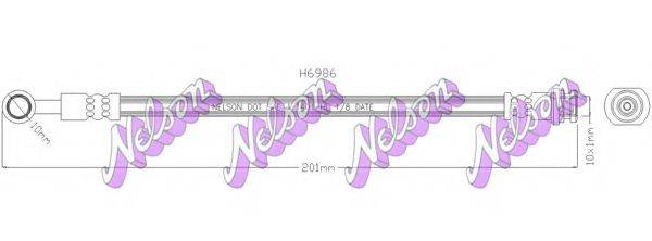 Тормозной шланг BROVEX-NELSON H6986