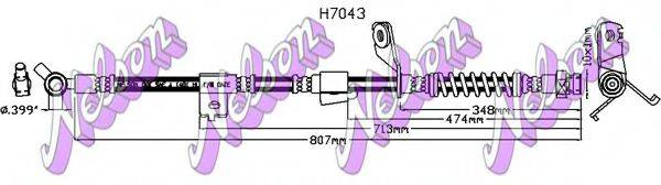 BROVEX-NELSON H7043 Тормозной шланг