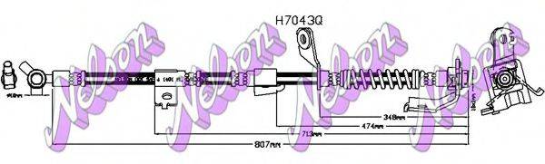 BROVEX-NELSON H7043Q Тормозной шланг