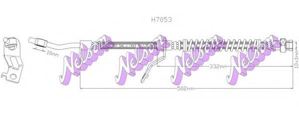 BROVEX-NELSON H7053 Тормозной шланг