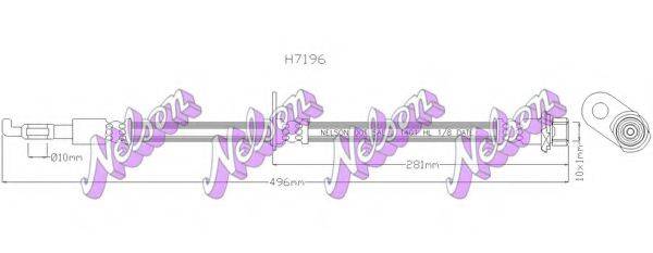 Тормозной шланг BROVEX-NELSON H7196