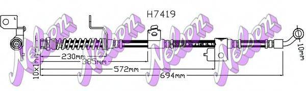 BROVEX-NELSON H7419 Гальмівний шланг