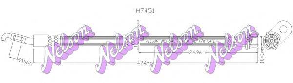 BROVEX-NELSON H7451 Тормозной шланг