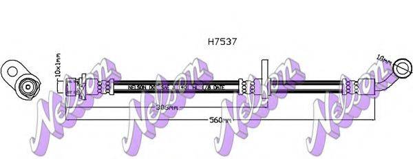 BROVEX-NELSON H7537 Гальмівний шланг