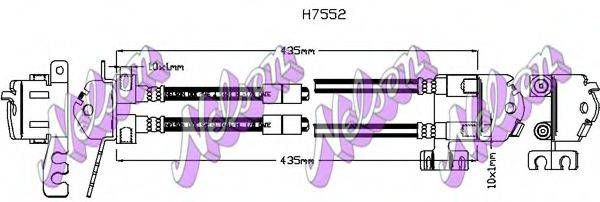Тормозной шланг BROVEX-NELSON H7552