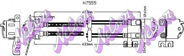 BROVEX-NELSON H7555 Тормозной шланг