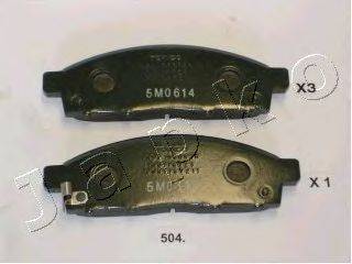 JAPKO 50504 Комплект тормозных колодок, дисковый тормоз