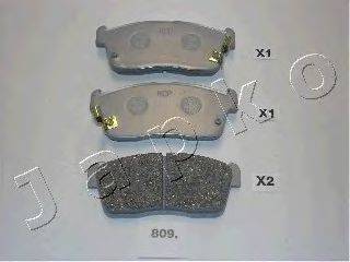 JAPKO 50809 Комплект тормозных колодок, дисковый тормоз