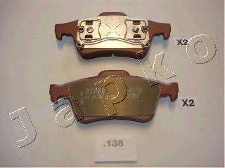 JAPKO 51138 Комплект тормозных колодок, дисковый тормоз