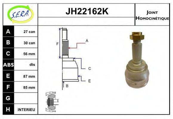 SERA JH22162K Шарнирный комплект, приводной вал