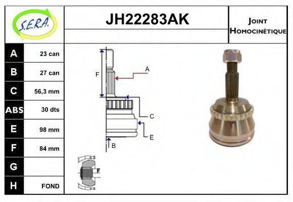 SERA JH22283AK Шарнирный комплект, приводной вал