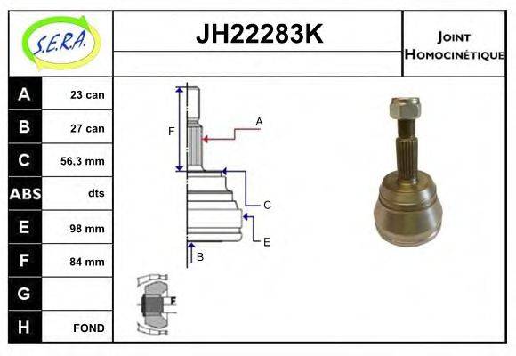 SERA JH22283K Шарнирный комплект, приводной вал