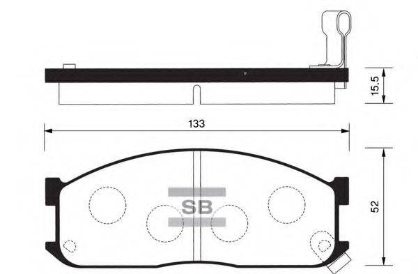 FI.BA FBP1044 Комплект тормозных колодок, дисковый тормоз