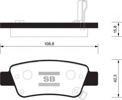 Комплект тормозных колодок, дисковый тормоз FI.BA FBP1568