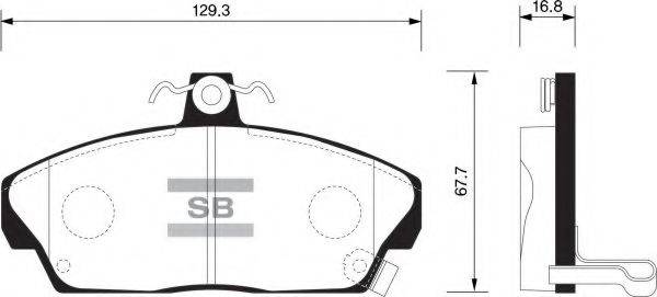 FI.BA FBP1571 Комплект тормозных колодок, дисковый тормоз