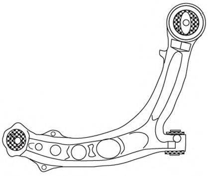 Важіль незалежної підвіски колеса, підвіска колеса FRAP 2156