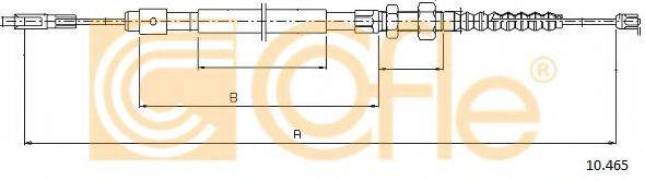 COFLE 10465 Трос, стояночная тормозная система