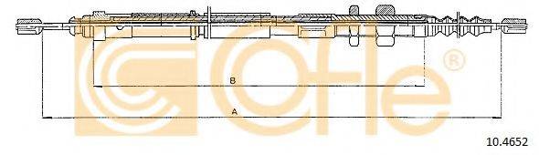 Трос, стояночная тормозная система COFLE 10.4652