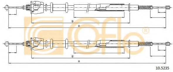 Трос, стояночная тормозная система COFLE 10.5235
