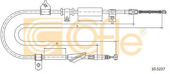 COFLE 105237 Трос, стояночная тормозная система