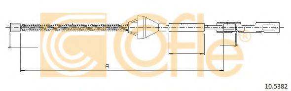 Трос, стоянкова гальмівна система COFLE 10.5382